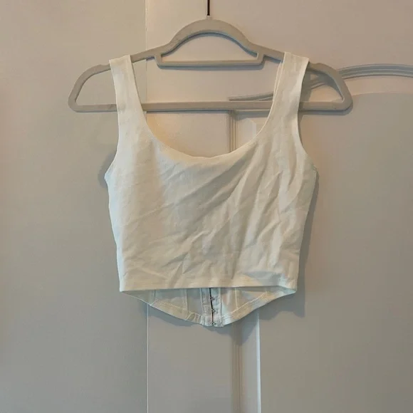 Fashion Nova White Corset Crop Top - Picture 4 of 7